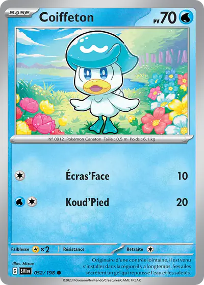 Image de la carte Pokemon Coiffeton 052/198