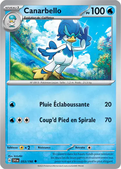 Image de la carte Pokemon Canarbello 053/198