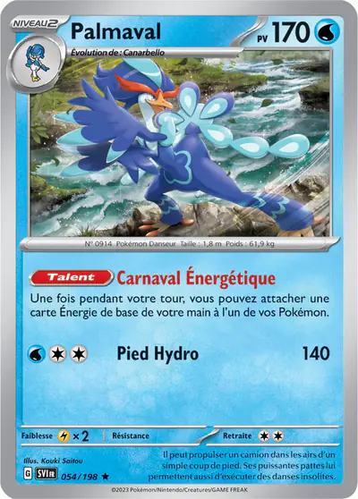 Image de la carte Pokemon Palmaval 054/198
