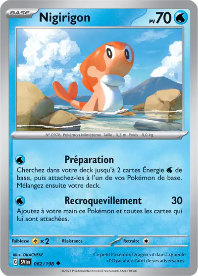 Image de la carte Pokemon Nigirigon 062/198