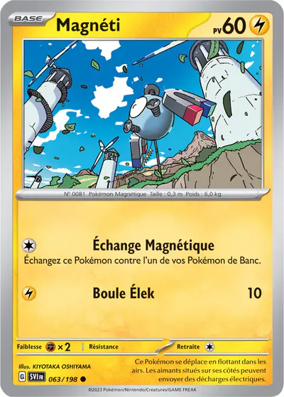 Image de la carte Pokemon Magnéti 063/198