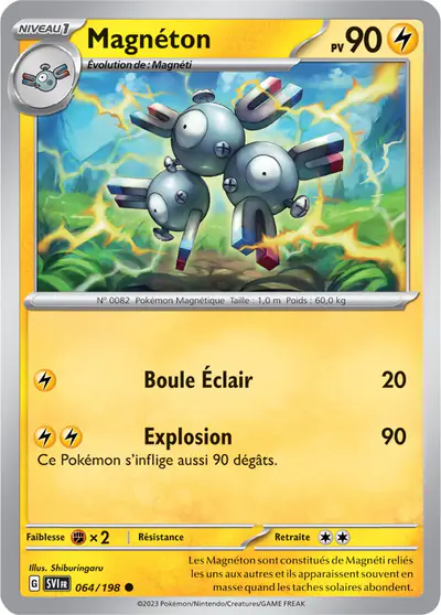 Image de la carte Pokemon Magnéton 064/198