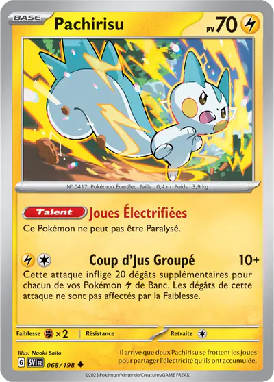 Image de la carte Pokemon Pachirisu 068/198