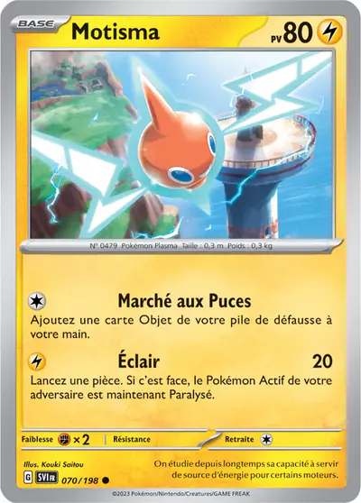 Image de la carte Pokemon Motisma 070/198