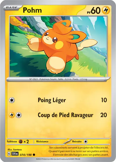Image de la carte Pokemon Pohm 074/198