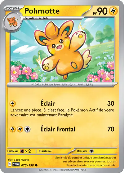 Image de la carte Pokemon Pohmotte 075/198