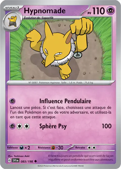 Image de la carte Pokemon Hypnomade 083/198