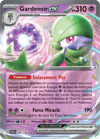 Image de la carte Pokemon Gardevoir ex 086/198