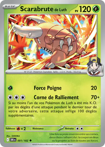 Image de la carte Pokemon Scarabrute de Luth 001/182