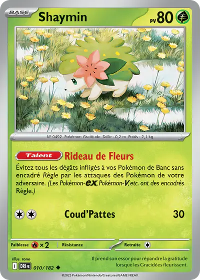 Image de la carte Pokemon Shaymin 010/182