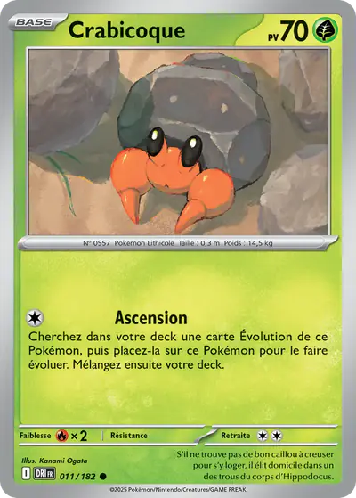 Image de la carte Pokemon Crabicoque 011/182