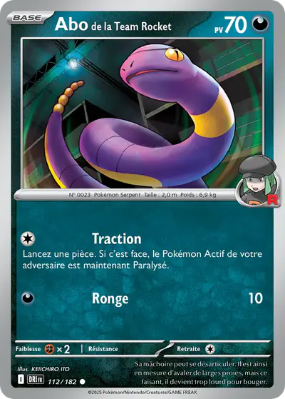 Image de la carte Pokemon Abo de la Team Rocket 112/182