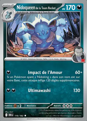 Nidoqueen de la Team Rocket 116/182