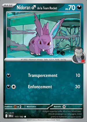 Nidoran♂ de la Team Rocket 117/182
