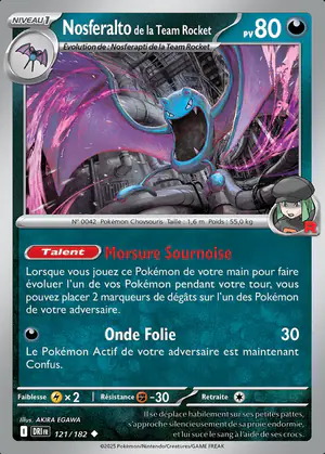 Nosferalto de la Team Rocket 121/182
