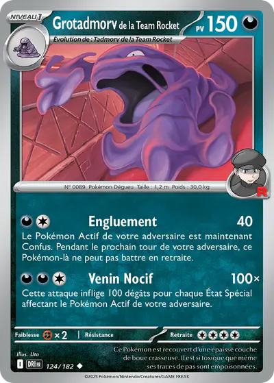 Image de la carte Pokemon Grotadmorv de la Team Rocket 124/182