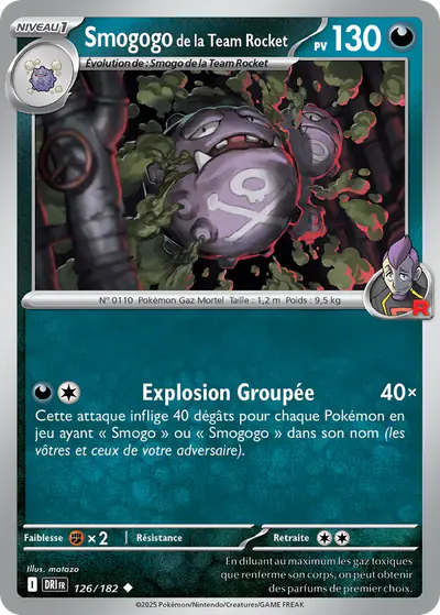 Image de la carte Pokemon Smogogo de la Team Rocket 126/182