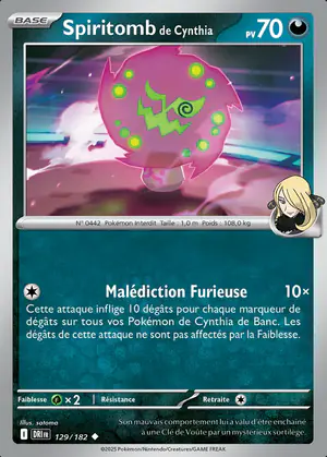 Spiritomb de Cynthia 129/182