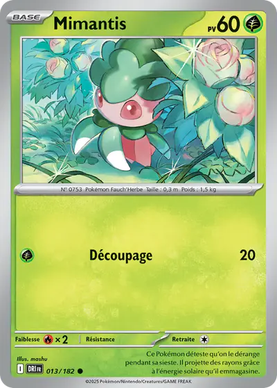 Image de la carte Pokemon Mimantis 013/182