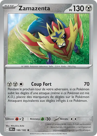 Image de la carte Pokemon Zamazenta 146/182