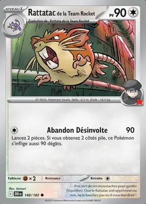 Rattatac de la Team Rocket 148/182