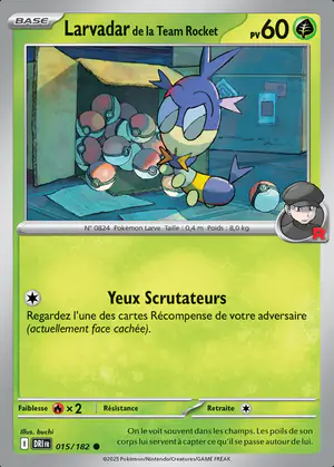 Larvadar de la Team Rocket 015/182