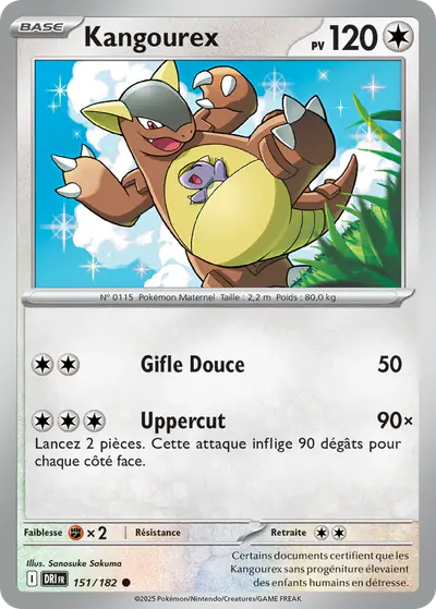 Image de la carte Pokemon Kangourex 151/182