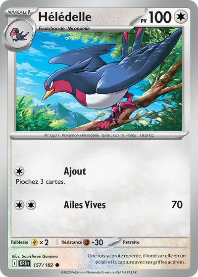 Image de la carte Pokemon Hélédelle 157/182