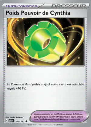 Poids Pouvoir de Cynthia 162/182