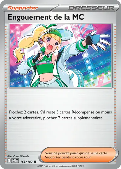 Image de la carte Pokemon Engouement de la MC 163/182