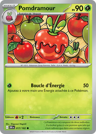Image de la carte Pokemon Pomdramour 017/182
