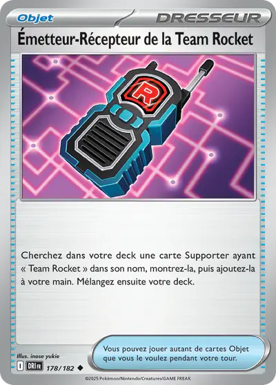 Image de la carte Pokemon Émetteur-Récepteur de la Team Rocket 178/182