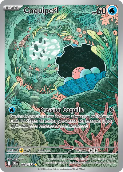 Image de la carte Pokemon Coquiperl 195/182