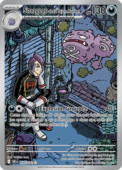 Image de la carte Pokemon Smogogo de la Team Rocket 199/182