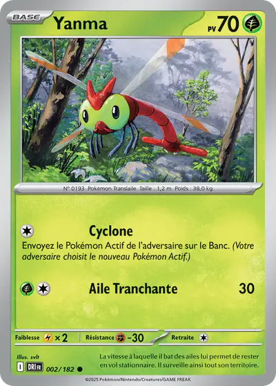 Image de la carte Pokemon Yanma 002/182