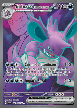 Nidoking ex de la Team Rocket 216/182