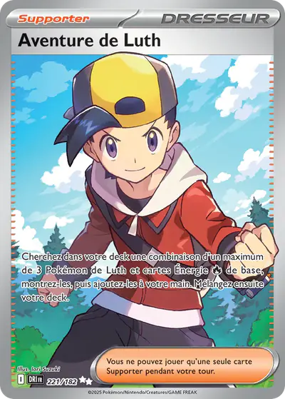 Image de la carte Pokemon Aventure de Luth 221/182
