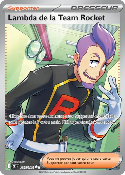 Image de la carte Pokemon Lambda de la Team Rocket 226/182