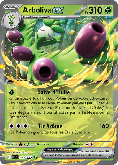 Image de la carte Pokemon Arboliva ex 023/182