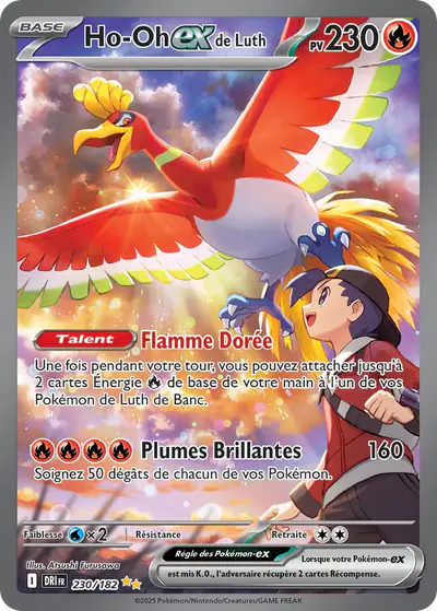 Image de la carte Pokemon Ho-Oh ex de Luth 230/182