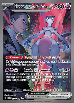 Mewtwo ex de la Team Rocket 231/182