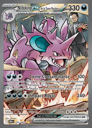 Nidoking ex de la Team Rocket 233/182