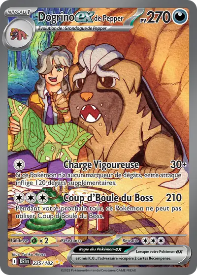 Image de la carte Pokemon Dogrino ex de Pepper 235/182