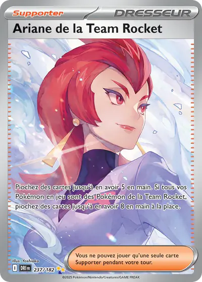 Image de la carte Pokemon Ariane de la Team Rocket 237/182