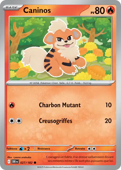 Image de la carte Pokemon Caninos 027/182