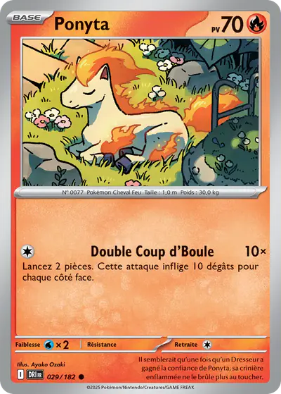 Image de la carte Pokemon Ponyta 029/182