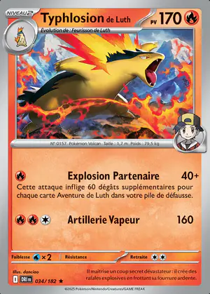 Typhlosion de Luth 034/182