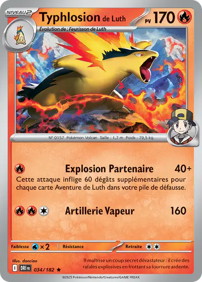 Image de la carte Pokemon Typhlosion de Luth 034/182