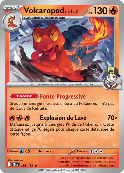 Image de la carte Pokemon Volcaropod de Luth 036/182
