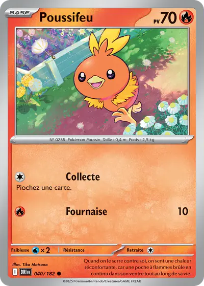 Image de la carte Pokemon Poussifeu 040/182